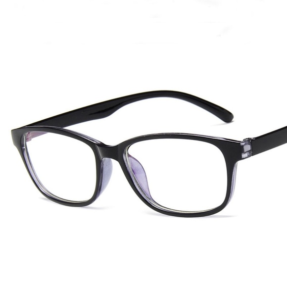 **JAMYA* Black x Blue Square Shaped Eyewear Frames - Picture 1 of 3